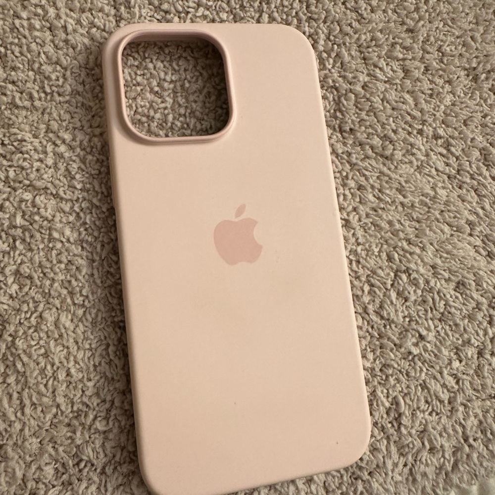 Apple Pink Silicone Case for iPhone